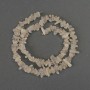 Mărgele din adularit mărunțite, diametrul 6–8×3 mm, lungime 39 cm, pe fir