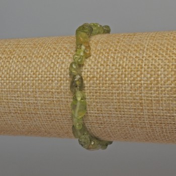 Brățară din crizolit fragmente, diametru 6-8×6 mm, lungime 18 cm, elastic