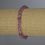 Brățară din turmalin rubelit, rombi fațetați, diametrul 6x5 mm, lungime 18 cm, elastic