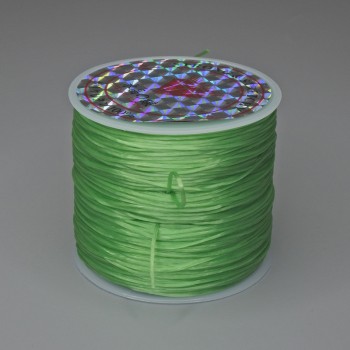 Furnitură elastică pentru handmade, bobină, culoare verde salată, lungime 30 m +