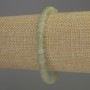 Brățară din nefrit cu mărgele rondel, diametrul 6x4 mm, lungime aproximativă 18 cm, pe elastic