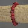 Brățară din fragmente de coral, diametru 9×2–3 mm, lungime 18 cm, elastică