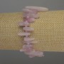 Brățară din kunzit – fragmente în formă de ac, 13–20 mm, cu mărgele de 3 mm, lungime 18 cm, elastică