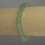 Brățară din nefrit fațetată, diametrul 11x8 mm, lungime 18 cm, elastică