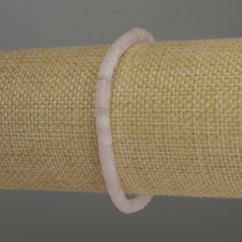 Brățară din cuarț roz – rondelle, diametrul 4,5×3 mm, lungime 18 cm, elastică