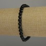 Brățară din agat fațetată, diametrul 6 mm, lungime 18 cm, elastică
