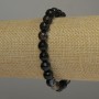 Brățară din agată facetată, diametrul 8 mm, lungime 18 cm, elastică