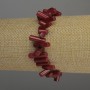 Brățară din coral în formă de coloane, diametrul 8–15×3–5 mm, lungime 18 cm, extensibilă