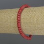Brățară coral rondel, diametrul 6×4 mm, lungime 18 cm, cu elastic.