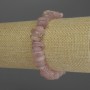 Brățară din cuarț căpșună, facetată, diametrul 10-14×5 mm, lungimea 18 cm, elastică