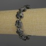 Brățară din labradorit «Floare», diametrul 15 mm ±, cu mărgele de 3 mm ±, lungime 18 cm, pe elastic