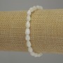 Brățară din sidef în formă de picătură, diametrul 8x5 mm, lungime 18 cm, elastică