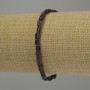 Brățară din granat, fațetată dreptunghiulară, diametru 5–7×4 mm, lungime 18 cm, elastică