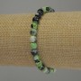 Brățară din agată fațetată, mărgele de 6 mm, lungime 18 cm, elastic