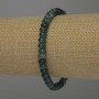 Brățară din aventurin verde, mărgele rondelle, diametrul 6×4 mm, lungime 18 cm ±, cu elastic