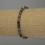Brățară din jasper verde, rondelle, diametru 4x2 mm, lungime 18 cm, elastică