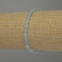 Brățară din acvamarin cu mărgele tăiate, diametru 5 mm, lungime 18 cm, pe elastic