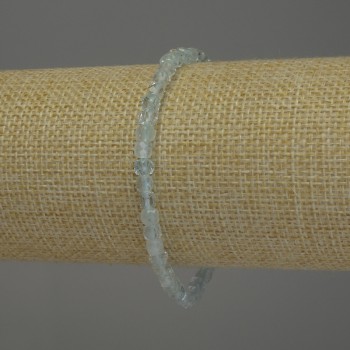 Brățară din topaz natural, piatră tăiată în cub, diametrul aproximativ 4×4 mm, lungime 18 cm, elastică