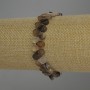 Brățară din agat în formă de picătură, diametrul 8x6 mm, lungime 18 cm, extensibilă