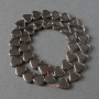 Mărgele hematit inimă, diametrul 12 mm ±, lungime 40 cm ±, pe fir