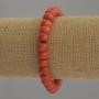 Brățară din coral artificial rondelle, diametru 8×6 mm, lungime 18 cm, elastic