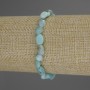 Brățară din larimar, fațetată, diametru 8x6 mm, lungime 18 cm, elastic