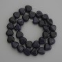Mărgele din aventurin sintetic, în formă de inimă, culoare Nisip albastru, diametru aproximativ 12×12 mm, pe fir, lungime 36 cm.