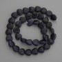 Mărgele din piatră sintetică Aventurin – nisip albastru în formă de inimă, diametrul 10x10mm +/- pe fir, lungime 39 cm+