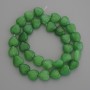 Mărgele de chrysoprază în formă de inimă, diametrul 12x12 mm, pe fir, lungime 38 cm+