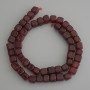 Mărgele Turmalin cubice 7x7 mm +/- pe șnur, lungime 37 cm