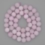 Mărgele Kunzit, bilă netedă, diametru 8 mm, pe șnur, lungime 38 cm