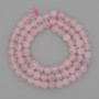 Mărgele din cuarț roz, piatră naturală, cuburi fațetate, diametru 5 mm, lungime 38 cm ±