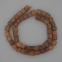 Mărgele cub din citrin, diametru aproximativ 7 mm, lungime aproximativă 38 cm, pe șnur