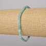 Brățară din amazonit, piatră naturală, cu fațete 4x4mm, lungime 18 cm+- (elastic)