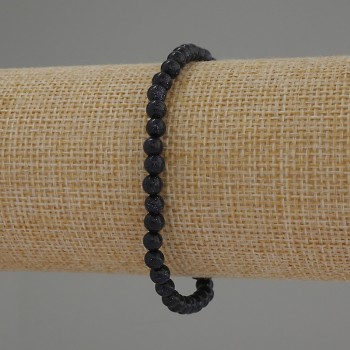 Brățară cu aventurin Noaptea Cairei, mărgele netede de 4 mm, lungime 18 cm, elastic