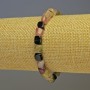Brățară din turmalin facetat 7x6 mm, lungime 18 cm, elastică