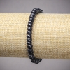 Brățară pe elastic Aventurin Nisip Albastru Noaptea Cairo (presat) Rondel neted, diametrul 6×4 mm, lungimea 18 cm