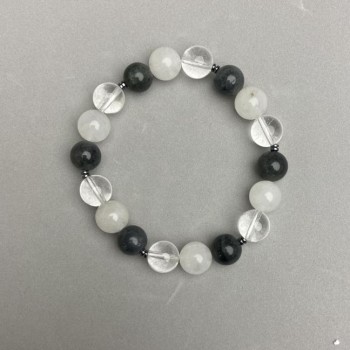 Brățară din sortiment cu bile netede, diametrul 10 mm, lungimea 18 mm, elastică