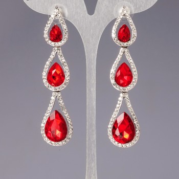 Cercei cu cristale „lustră” „șandeliere” „Picături de ploaie”