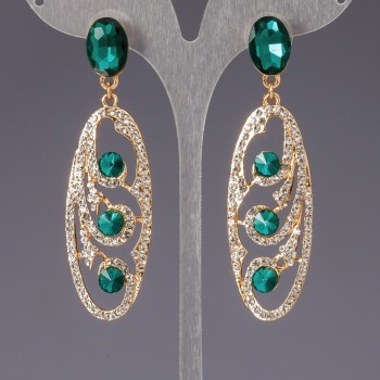 Cercei cu cristale „lustre” „șandeliere” „Slovjanka”