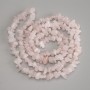 Mărgele din cuart roz – granule, diametrul 6-9×3-6 mm, lungime 78 cm, pe șnur