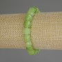 Brățară din chrysolit (olivin), cuburi fațetate de 8x8 mm, lungime 18 cm (elastic)