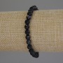 Brățară din agat, mărgele fațetate, diametrul aproximativ 6 mm, lungimea 18 cm, elastică