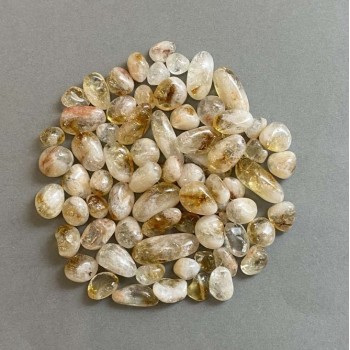 Fragmente naturale de citrin, fațetate, fără gaură, 9–20×8–10 mm ± (pentru 100 g ±)