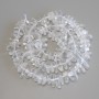 Mărgele din piatră naturală, cristal de munte, fațetate, diametrul 8–13×4–6 mm, lungime 40 m pe fir