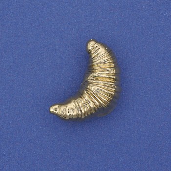 Broșă Croissant metal auriu 24×13 mm+