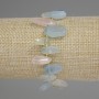 Brățară din morganit cu fațete matelik 11-15×6-8 mm, lungime 18 cm, elastic