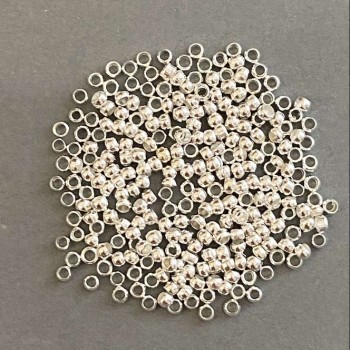 Fixatoare crimpe «zahipi», diametru 2,5 mm, culoare argintie, ambalaj 200 g