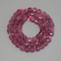 Mărgele din turmalin tăiate cubice, diametrul aproximativ 5×5 mm, lungime 32 cm, pe șnur