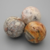 Sferă-souvenir din piatră naturală, jasper nisipos, diametrul de 40 mm+